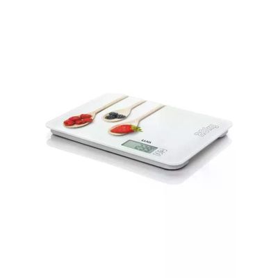 Laica KS5020W Bilancia da cucina elettronica portata 20 Kg piatto vetro temperato tara touch sensor
