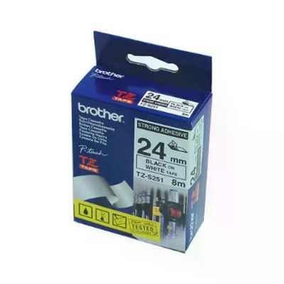Brother Nastro Tz 24mm Nero Bianco Ad Resis Brother Nastro Tz 24mm Nero Bianco Ad Resis