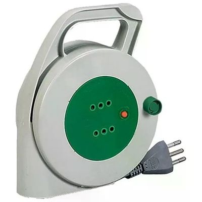 Fanton FME01203 PUMA Avvolgicavo 10 m 3x1 mm² con Spina S11 2 Prese P11 e Disgiuntore colore Grigio