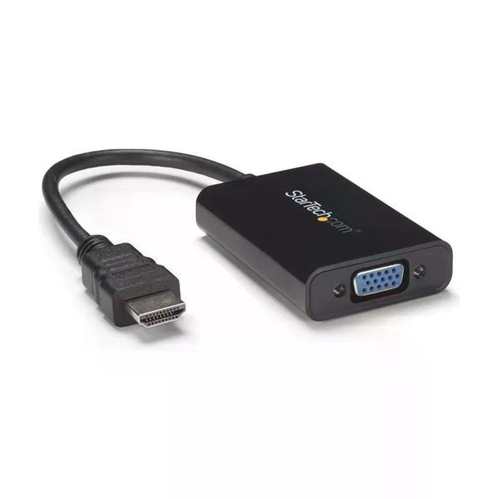 STARTECH.COM StarTech HD2VGAA2 Adattatore Convertitore Video HDMI a VGA con Audio e Micro USB 1080p 60Hz colore
