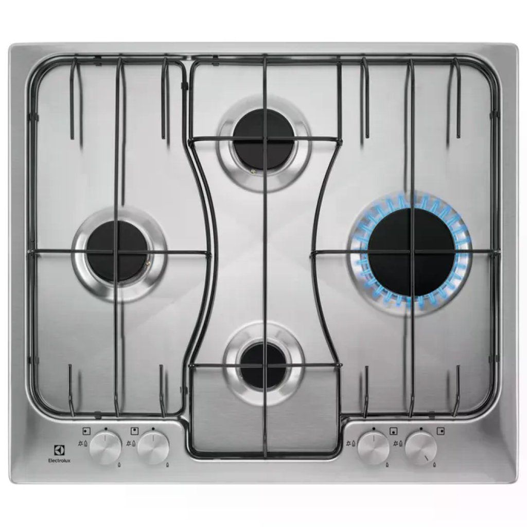 Electrolux RGG6243LOX Serie 300 Piano cottura a gas 60 cm 4 fuochi CrossCook Sicurgas colore Inox Electrolux RGG6243LOX Serie 300 Piano cottura a gas 60 cm 4 fuochi CrossCook Sicurgas colore Inox
