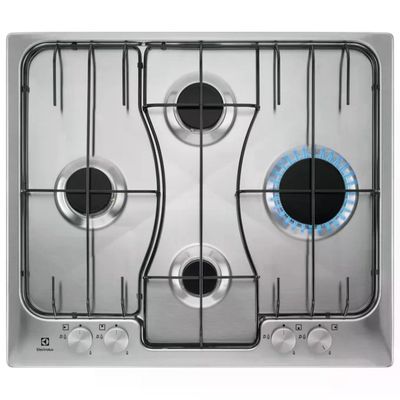 Electrolux RGG6243LOX Serie 300 Piano cottura a gas 60 cm 4 fuochi CrossCook Sicurgas colore Inox Electrolux RGG6243LOX Serie 300 Piano cottura a gas 60 cm 4 fuochi CrossCook Sicurgas colore Inox