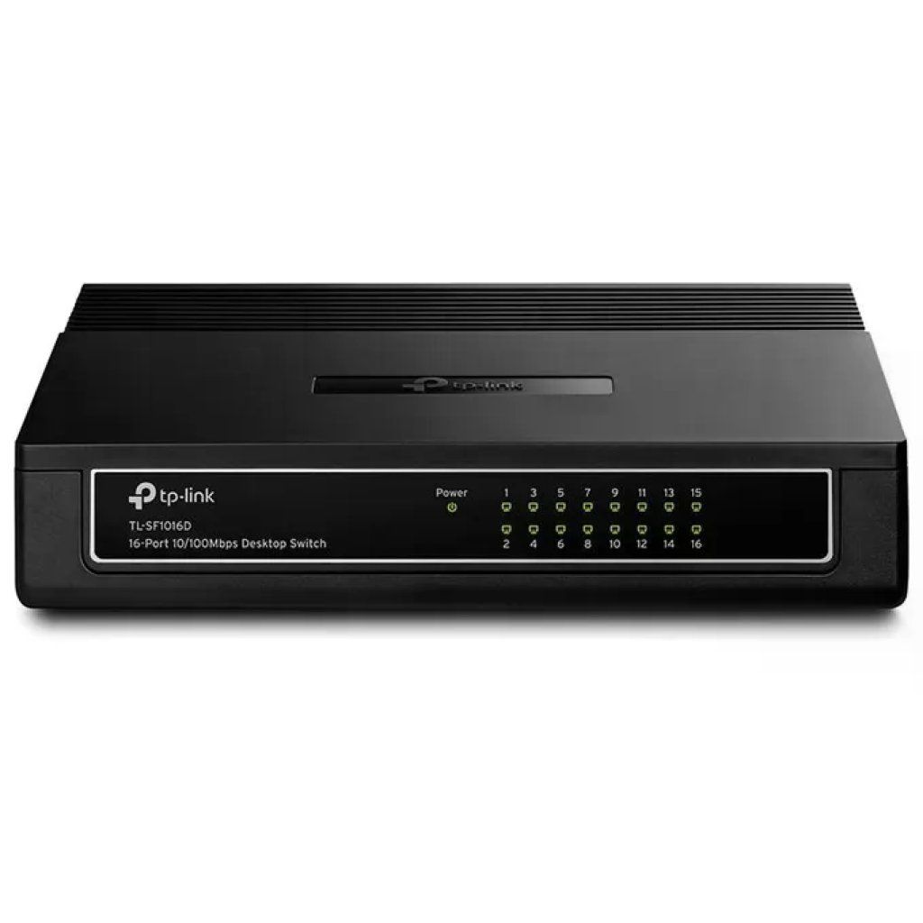 TP-Link TL-SF1016D Switch 16 porte Fast Ethernet 10-100 Mbps Plug and Play Auto MDI-MDIX colore Nero TP-Link TL-SF1016D Switch 16 porte Fast Ethernet 10-100 Mbps Plug and Play Auto MDI-MDIX colore Nero
