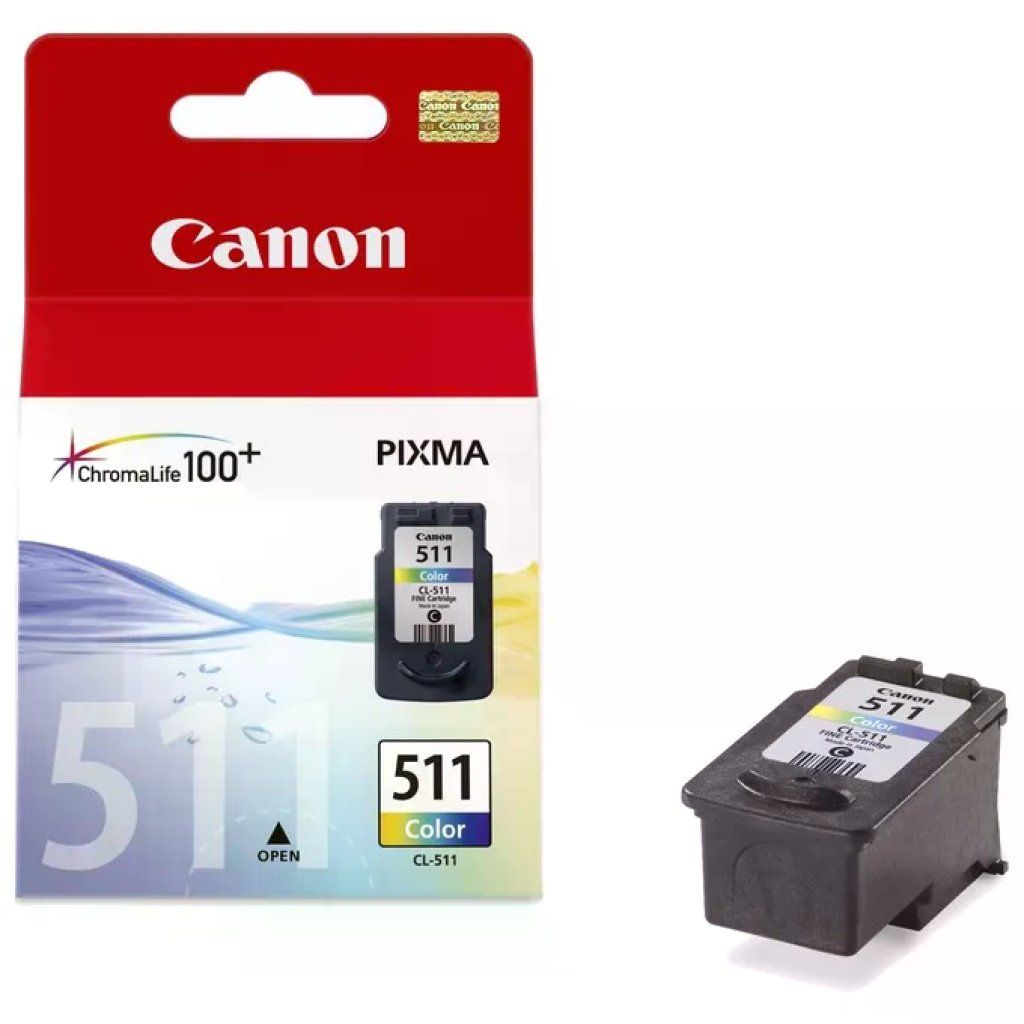 Canon CL-511 Cartuccia Originale a Colori CMY da 9 ml Canon CL-511 Cartuccia Originale a Colori CMY da 9 ml