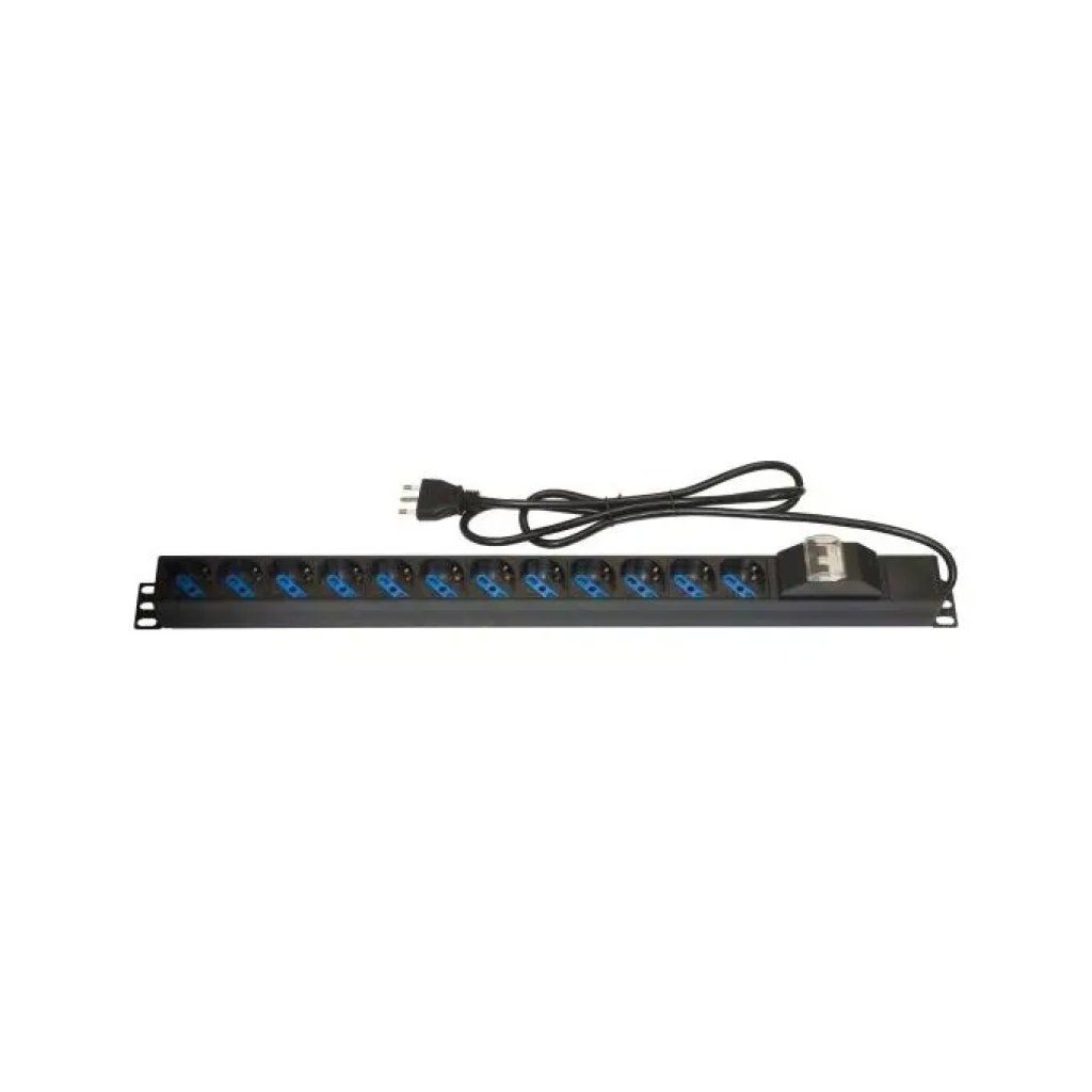 Link LK10057 Multipresa Verticale Rack 19'' 12 Prese Schuko 16A 3500W Interruttore Magnetotermico Link LK10057 Multipresa Verticale Rack 19'' 12 Prese Schuko 16A 3500W Interruttore Magnetotermico
