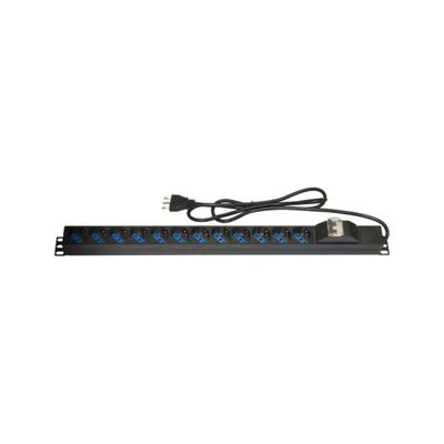 Link LK10057 Multipresa Verticale Rack 19'' 12 Prese Schuko 16A 3500W Interruttore Magnetotermico Link LK10057 Multipresa Verticale Rack 19'' 12 Prese Schuko 16A 3500W Interruttore Magnetotermico