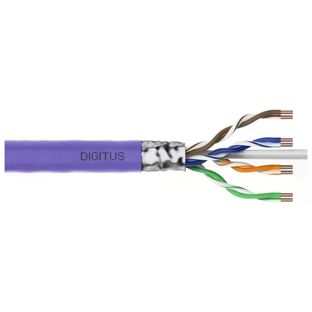 Digitus DK-1623-VH-305 Cavo di Installazione Cat6 F-UTP Solido LSZH 305 m 250 MHz colore Viola