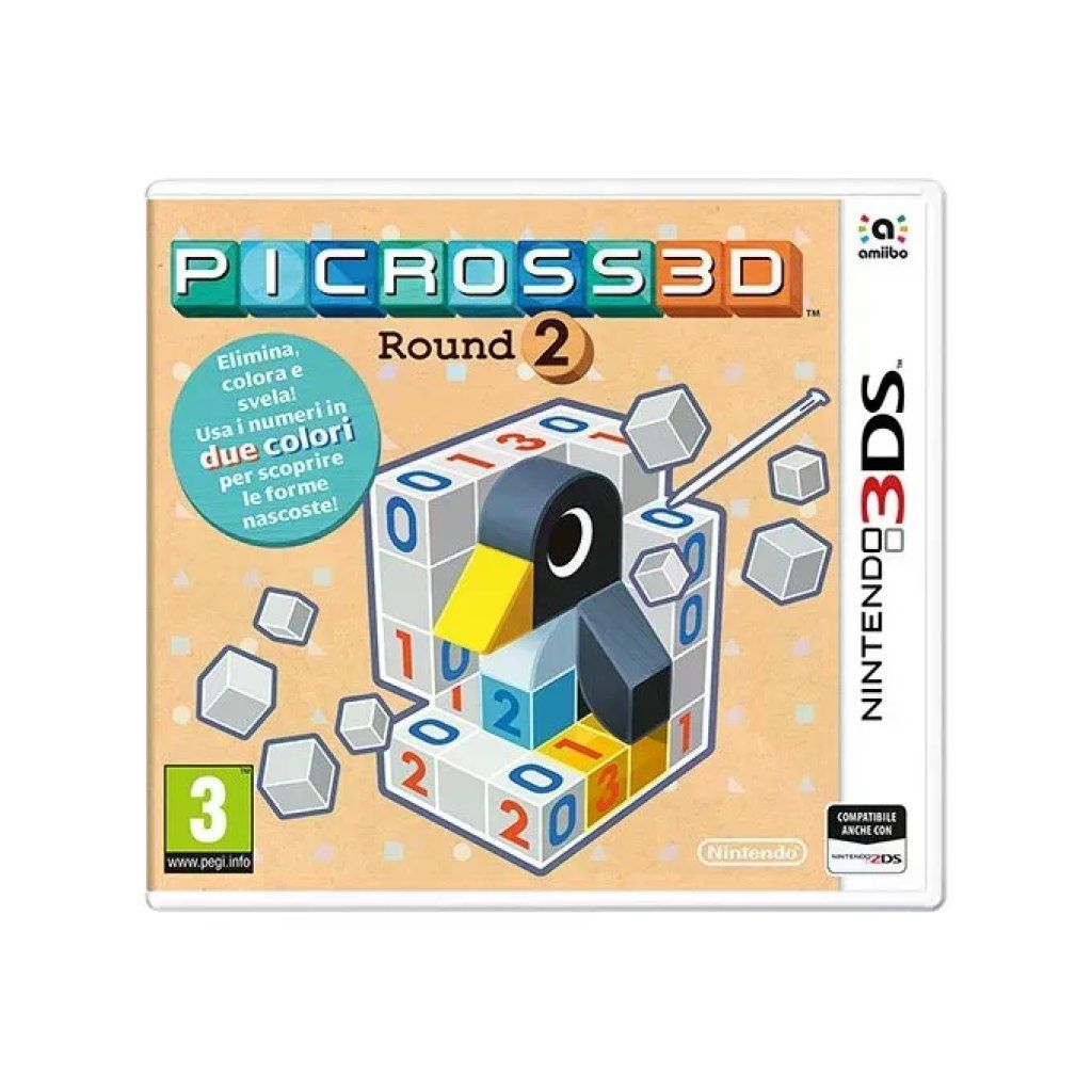Nintendo Picross 3D Round 2 Gioco Nintendo 3DS e 2DS Rompicapo Puzzle Versione Italiana Nintendo Picross 3D Round 2 Gioco Nintendo 3DS e 2DS Rompicapo Puzzle Versione Italiana