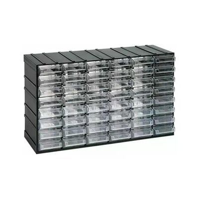 ART PLAST Artplast 292008 Serie 600 Cassettiera 48 Cassetti Trasparenti con Portaetichetta Assemblabile ad