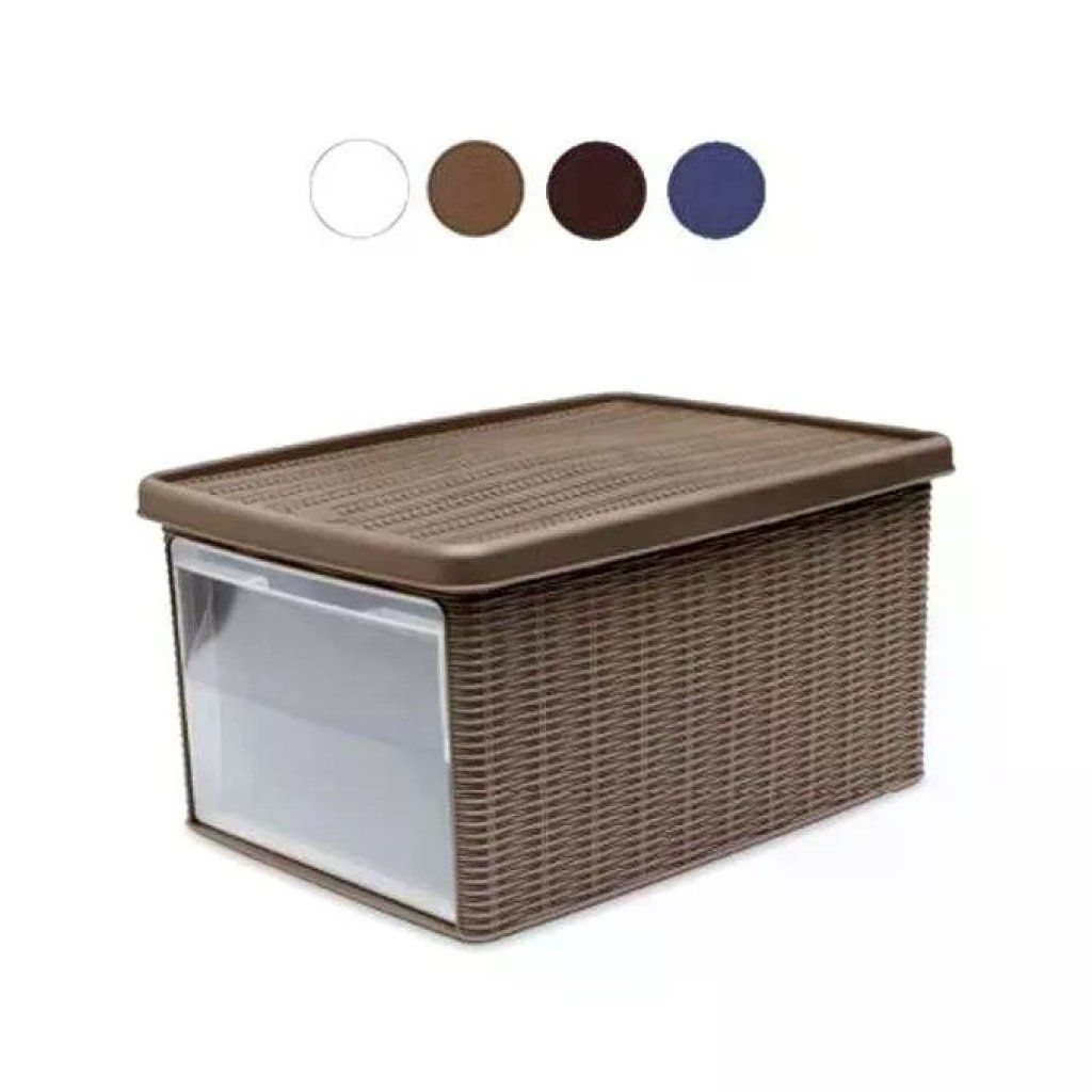 Stefanplast Box Elegance Multiuso Tortora 29X39 H 21 Stefanplast Box Elegance Multiuso Tortora 29X39 H 21