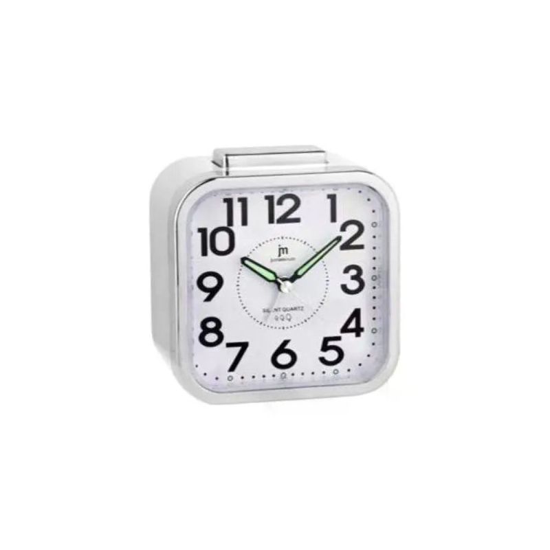 Lowell JA7051B Sveglia Analogica al Quarzo con Retroilluminazione Snooze e Suoneria Campana colore Bianco
