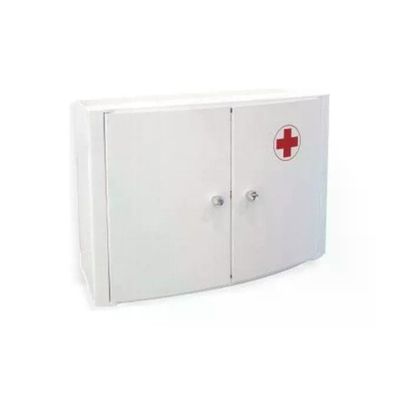 TATAY TATAY 4480209 Armadietto Bagno con 2 Ante in Polipropilene Portata 8 Kg Colore Bianco con Croce