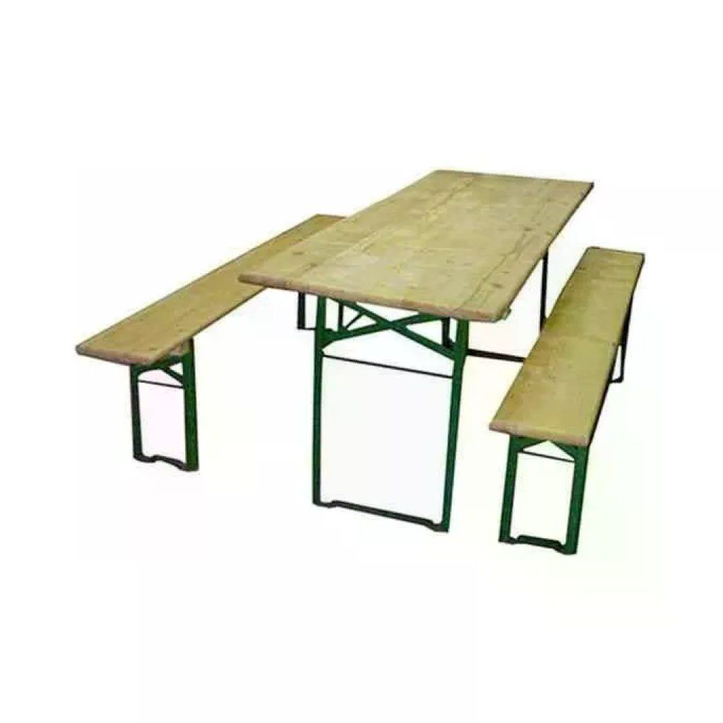 YEPPON MACHIERALDO 37206 Set Birreria Legno Plus con Tavolo e Panche Pieghevoli Struttura in Ferro YEPPON MACHIERALDO 37206 Set Birreria Legno Plus con Tavolo e Panche Pieghevoli Struttura in Ferro