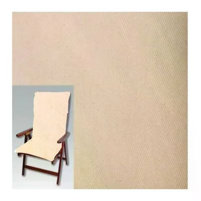 FLORALCASA XTRA BIANCO 8012947573297 Cuscino per Sedia Alto in Cotone Sfoderabile con Cerniera e Volant