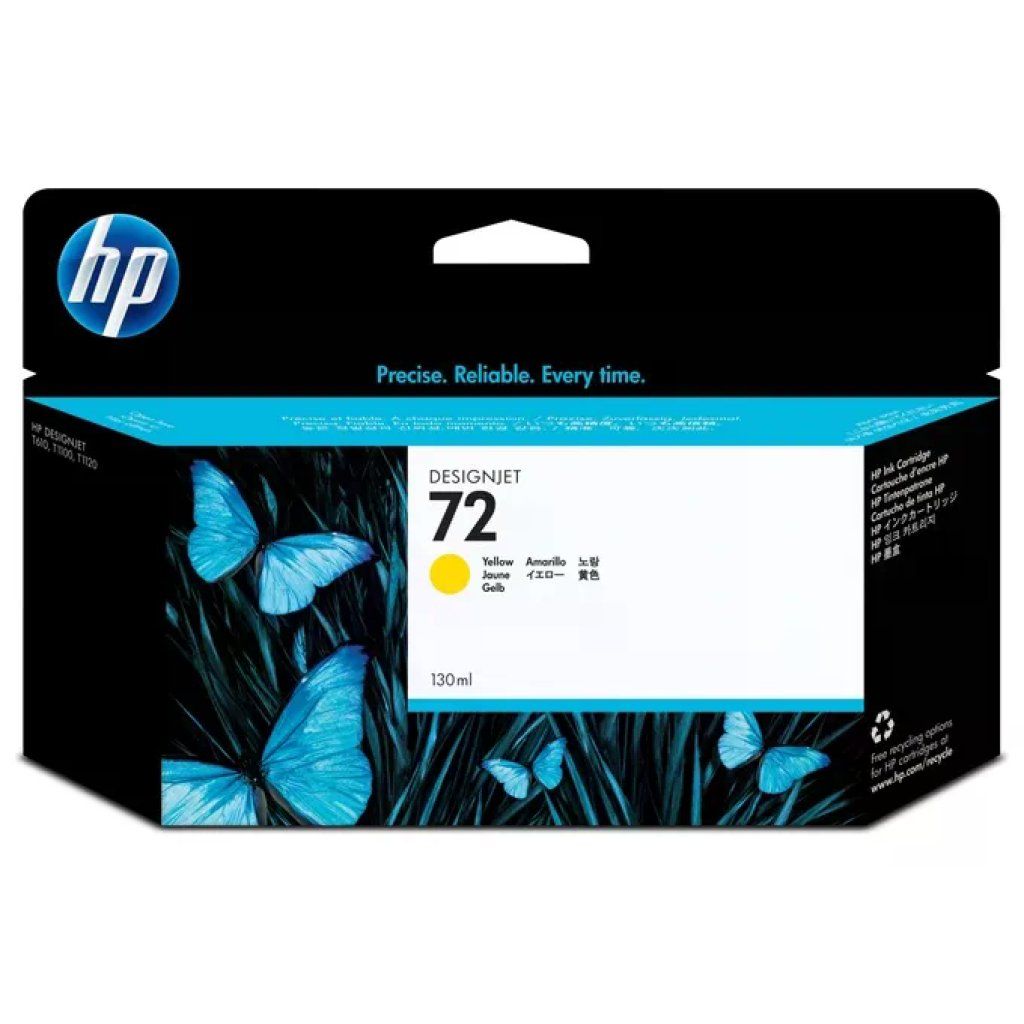 HP Cartuccia HP 72 C9373A Vivera giallo 130 ml per DesignJet HP Cartuccia HP 72 C9373A Vivera giallo 130 ml per DesignJet