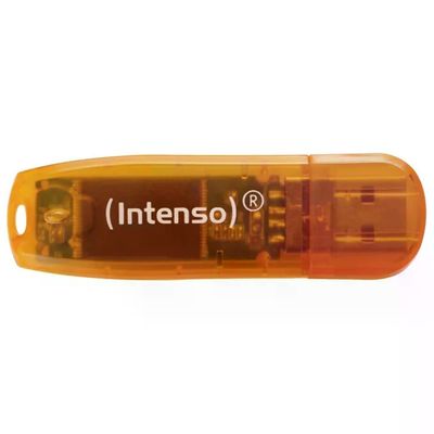 Intenso Pen Disk Usb 2.0 Rainbow Line 64gb Orange