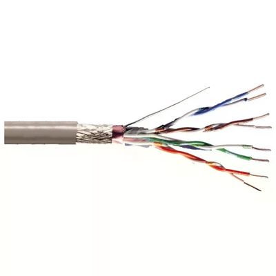 Digitus DK-1531-P-1 Cavo Flessibile SF-UTP Cat 5e 100 m in Rame Doppia Schermatura colore Grigio