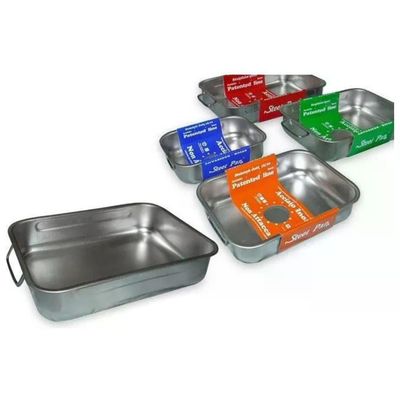 STEELPAN Steel Pan Teglia da Forno Rettangolare Alta Cm.35