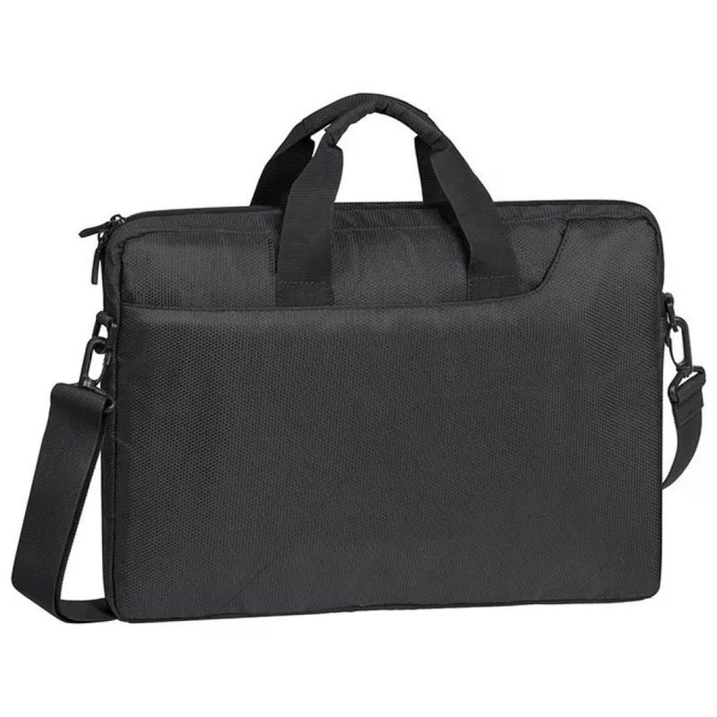 Rivacase 8035 Borsa a Tracolla per Notebook 15.6'' Poliestere Tracolla Rimovibile colore Nero