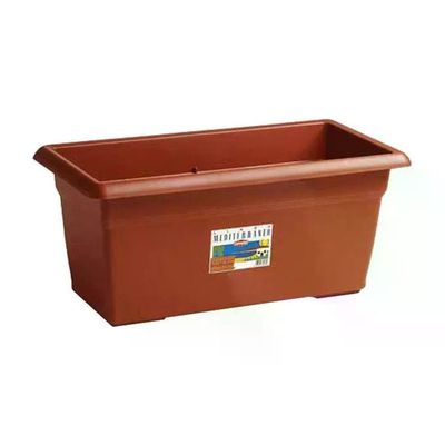Stefanplast 84299 Mediterraneo Fioriera rettangolare in plastica resistente agli agenti atmosferici e al gelo