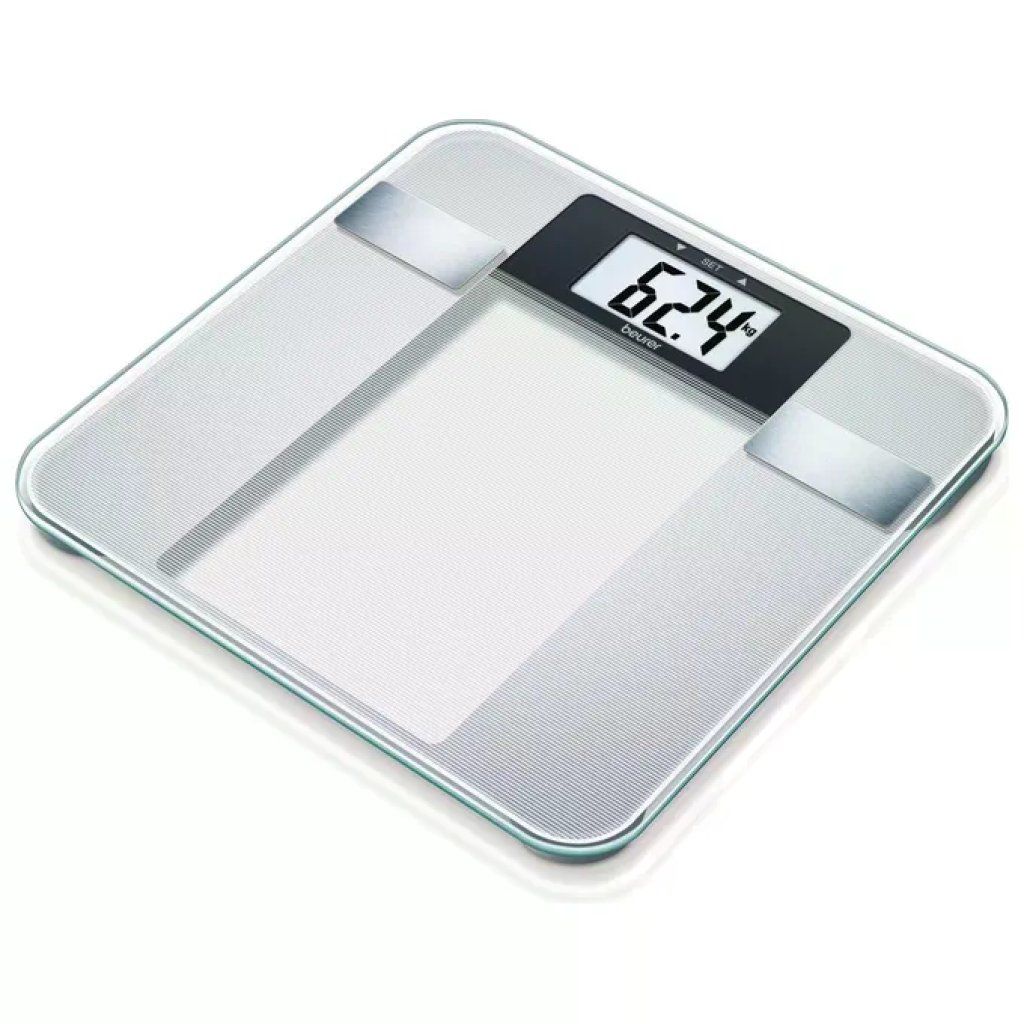 Beurer BG 13 Bilancia Diagnostica Pesapersone 150 Kg 10 Utenti BMI Massa Grassa Acqua Display LCD colore