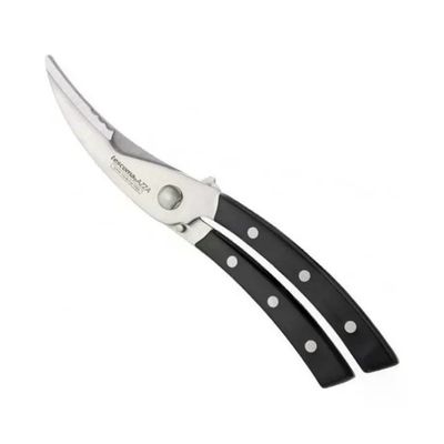 Tescoma T884560 Trinciapollo Azza in Acciaio Inox Lama Seghettata Manico Ergonomico Chiusura di Sicurezza