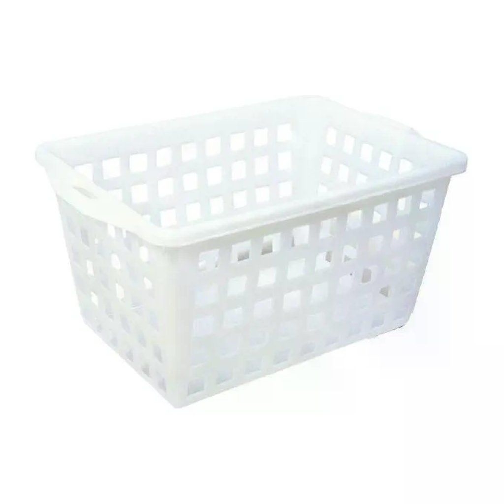 Giganplast Cesta Forata Bianca 53X36 H 34 2 Giganplast Cesta Forata Bianca 53X36 H 34 2