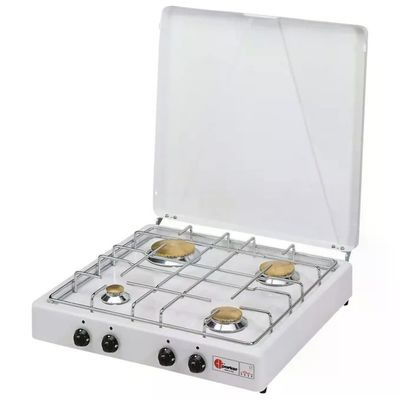 CF Parker 542C Fornello a Gas da Tavolo GPL 4 Fuochi Griglie Acciaio Inossidabile colore Bianco CF Parker 542C Fornello a Gas da Tavolo GPL 4 Fuochi Griglie Acciaio Inossidabile colore Bianco