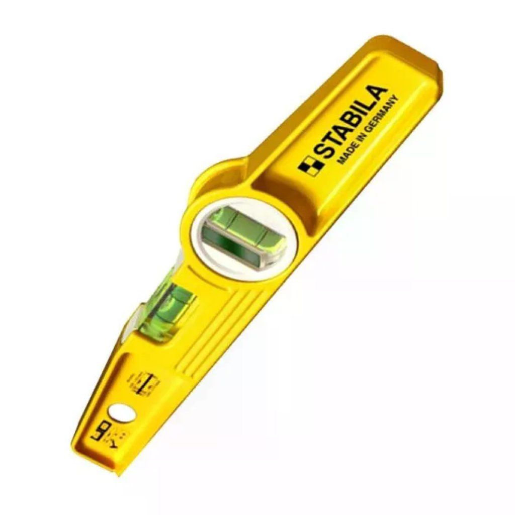 Stabila 02502 Livella Trapezoidale 2 Bolle in Alluminio Pressofuso Precisione 0,5 mm