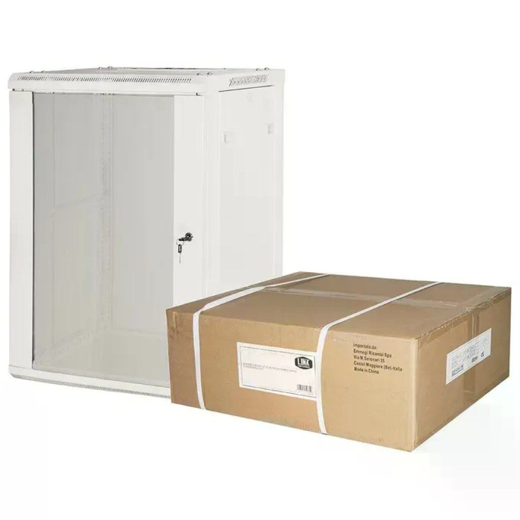 Link Accessori LK1915UGF Armadio Rack Da Parete 15U Capacita' 40 Kg Porta in Vetro Temperato Link Accessori LK1915UGF Armadio Rack Da Parete 15U Capacita' 40 Kg Porta in Vetro Temperato