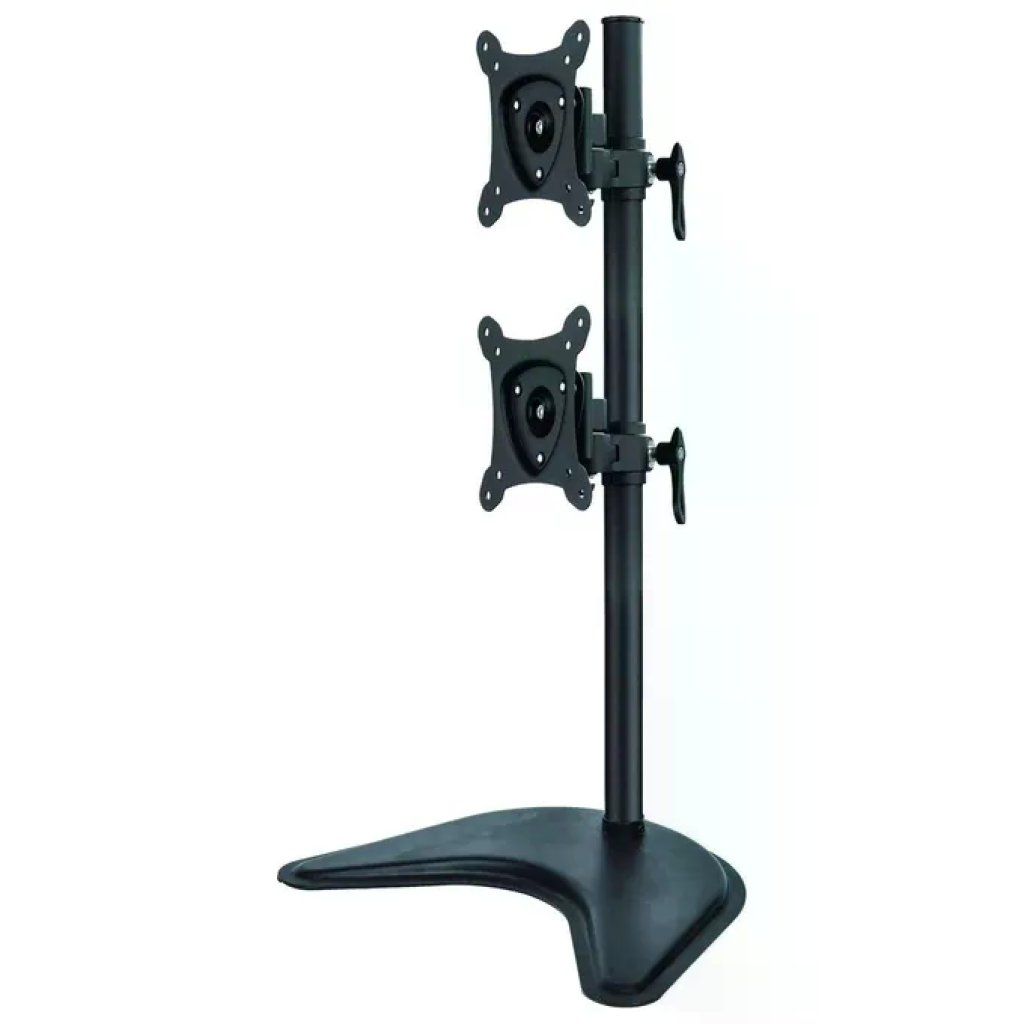 Link braccio da tavolo con base per due video fino a 15 kg da 13 a 27 fino a vesa 100x100 Link braccio da tavolo con base per due video fino a 15 kg da 13 a 27 fino a vesa 100x100
