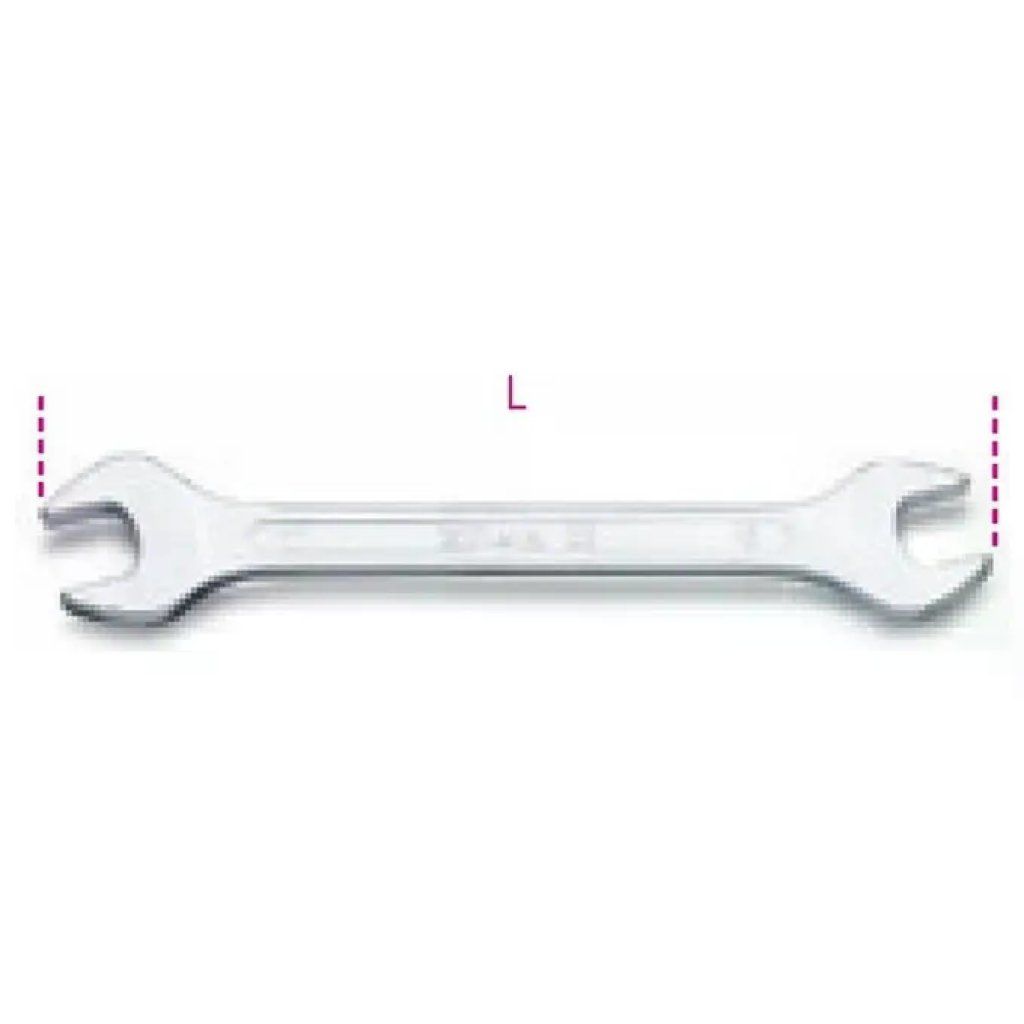 BETA Chiave a Forchetta Doppia Acciaio Cromato - Uni-ISO 10102 din 3110 - 55 mm 25-28 BETA Chiave a Forchetta Doppia Acciaio Cromato - Uni-ISO 10102 din 3110 - 55 mm 25-28
