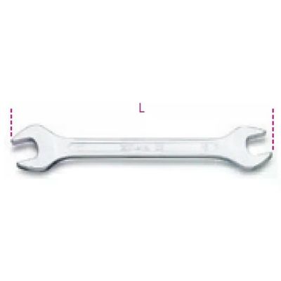 BETA Chiave a Forchetta Doppia Acciaio Cromato - Uni-ISO 10102 din 3110 - 55 mm 25-28 BETA Chiave a Forchetta Doppia Acciaio Cromato - Uni-ISO 10102 din 3110 - 55 mm 25-28