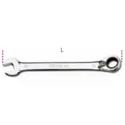 BETA BETA 142 22 Chiave Combinata a Cricchetto Reversibile 22 mm Testa Piegata 15° Angolo di Ripresa BETA BETA 142 22 Chiave Combinata a Cricchetto Reversibile 22 mm Testa Piegata 15° Angolo di Ripresa