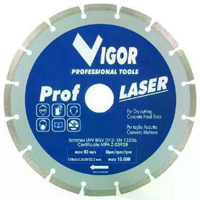 VIGOR-BLINKY Vigor Dischi Diamantati A Settore Diametro Mm.150