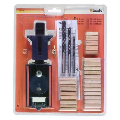 KWB 49758100 Set Completo per Spinatura Dima Guida per Trapano 3 Punte Elicoidali Legno 6 8 10 mm 150 KWB 49758100 Set Completo per Spinatura Dima Guida per Trapano 3 Punte Elicoidali Legno 6 8 10 mm 150