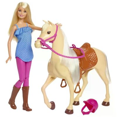 MATTEL Barbie FXH13 Bambola alla moda con Animale Domestico Cavallo Multicolore MATTEL Barbie FXH13 Bambola alla moda con Animale Domestico Cavallo Multicolore