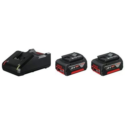 Bosch 1 600 A01 9S0 Set batteria e caricabatterie 2 x 18V 4,0 Ah Li-Ion GAL18V-40 colore Nero Bosch 1 600 A01 9S0 Set batteria e caricabatterie 2 x 18V 4,0 Ah Li-Ion GAL18V-40 colore Nero
