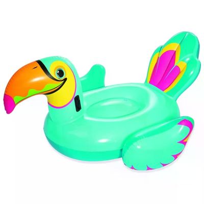 Bestway 41126 Tucano Gonfiabile Cavalcabile da Piscina 207x150 cm carico max 90 Kg colore Multicolore