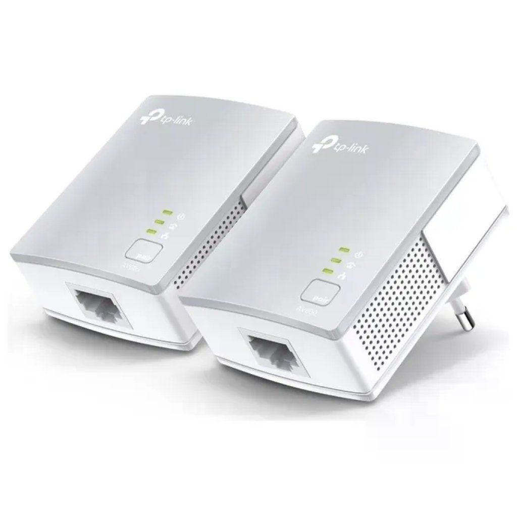 TP-Link TL-PA411KIT Powerline Kit 2 Adattatori 500 Mbps Ethernet LAN 300m QoS colore Bianco