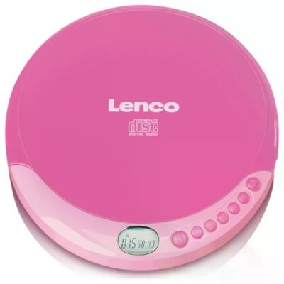Lenco CD-011 Lettore CD Portatile Display LCD Altoparlanti Incorporati CD CD-R CD-RW colore Rosa Lenco CD-011 Lettore CD Portatile Display LCD Altoparlanti Incorporati CD CD-R CD-RW colore Rosa