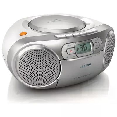 Philips AZ127-12 Boombox Radio Portatile CD Cassette Radio FM Ingresso AUX 2 W colore Grigio