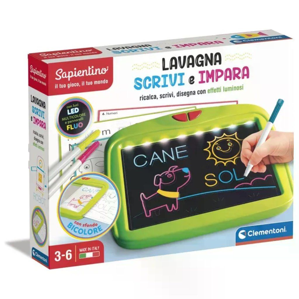 Clementoni Sapientino ScrivImpara Lavagna Led