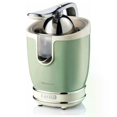 Ariete 413 Vintage Spremiagrumi Elettrico con Leva 2 Coni 85W Beccuccio Salvagoccia colore Verde Ariete 413 Vintage Spremiagrumi Elettrico con Leva 2 Coni 85W Beccuccio Salvagoccia colore Verde