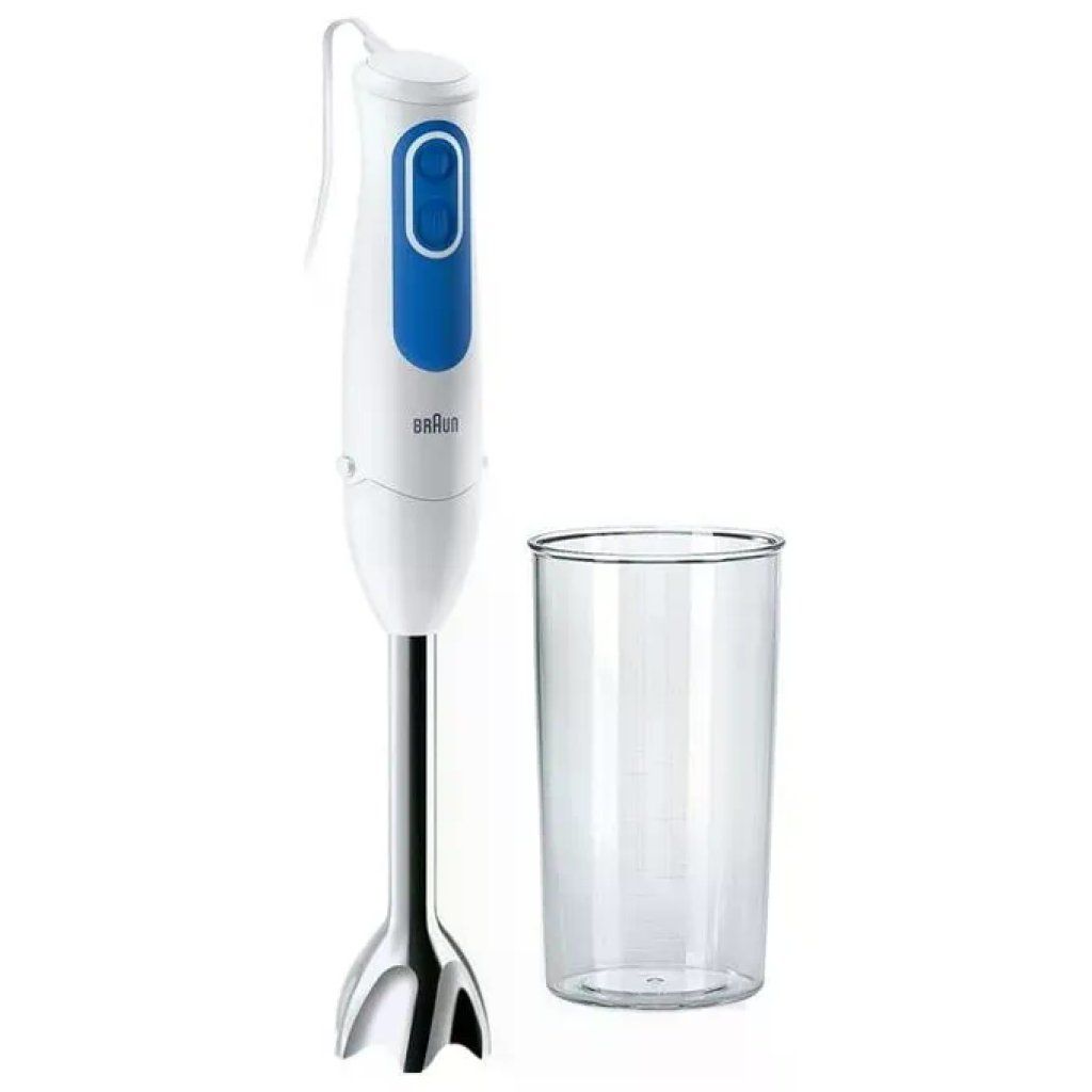 Braun MQ 3000 WH Smoothie+ Frullatore ad Immersione 700 W 0,6 L 2 Velocita' colore Bianco Blu