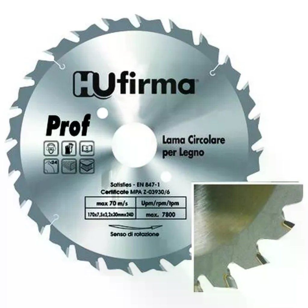HUFIRMA Hu-Firma Lame Circolari Legno 40 Denti Mm.300 HUFIRMA Hu-Firma Lame Circolari Legno 40 Denti Mm.300