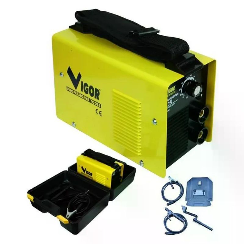 VIGOR-BLINKY Vigor 53550-20 Inverter Saldatrice 140 Corrente Saldatura 5-160 A Elettrodi 1,5-2,5 mm Peso 4