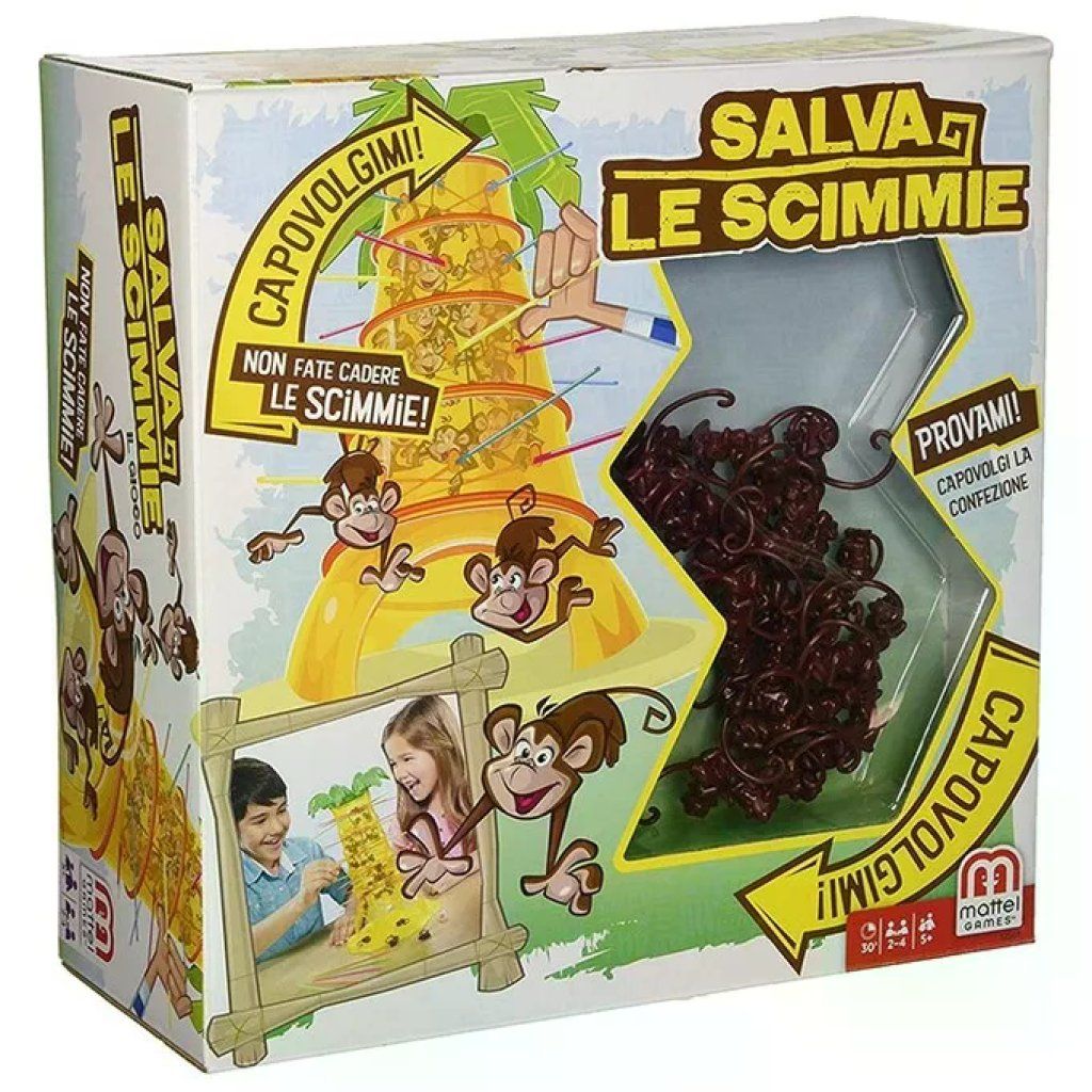 Mattel Games 52563 Salva le Scimmie Gioco da Tavolo Abilita' 2 Mattel Games 52563 Salva le Scimmie Gioco da Tavolo Abilita' 2