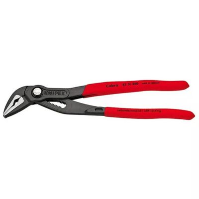 Knipex 87 51 250 Cobra ES Pinze a Becco di Pappagallo 250 mm 19 posizioni Acciaio Cromo Vanadio colore Knipex 87 51 250 Cobra ES Pinze a Becco di Pappagallo 250 mm 19 posizioni Acciaio Cromo Vanadio colore