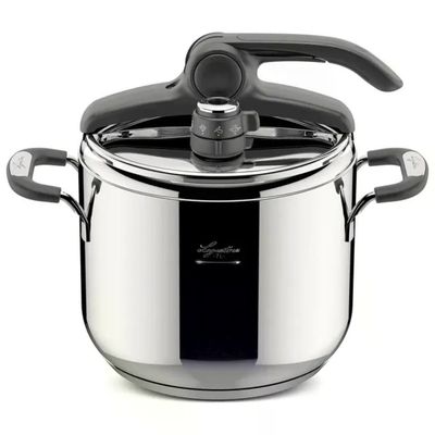 Lagostina 010044010507 Briosa Pentola a Pressione LagoEasy'Up 7 L 22 cm manici Silicone colore Acciaio inox Lagostina 010044010507 Briosa Pentola a Pressione LagoEasy'Up 7 L 22 cm manici Silicone colore Acciaio inox